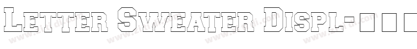 Letter Sweater Displ字体转换
